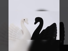 personalized premium velvet swan ring box jewelry packaging for Holiday gifts