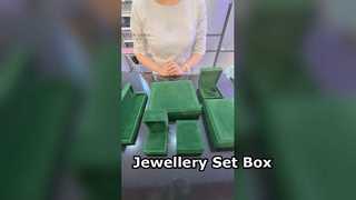 Premium Velvet Green Jewelry Box